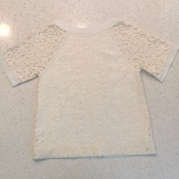 Banana Republic Lined Cream Lace Top NWOT - Picture 5 of 8